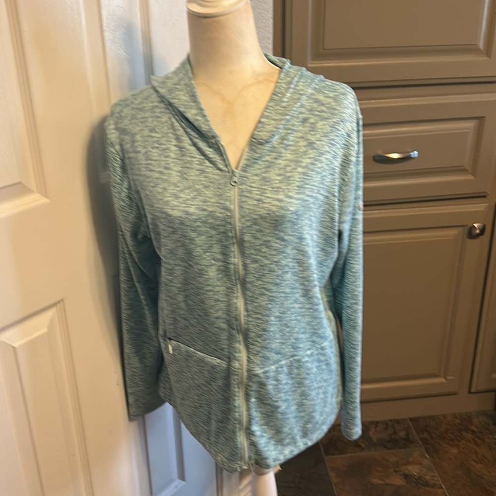 Columbia Blue Zip-Up Hoodie